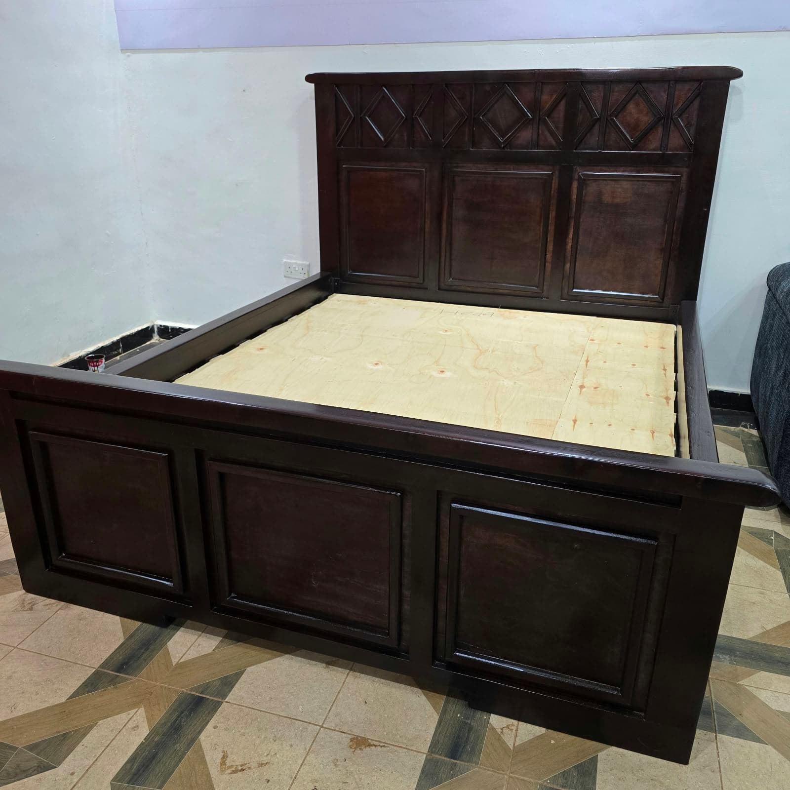 Diamond Panel Bed — image 1